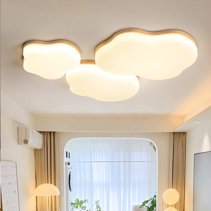 Bedroom Ceiling Lamp Modern Minimalist Irregular Cloud Study Lamp Nordic Art LED Master Bedroom Room Full Spectrum