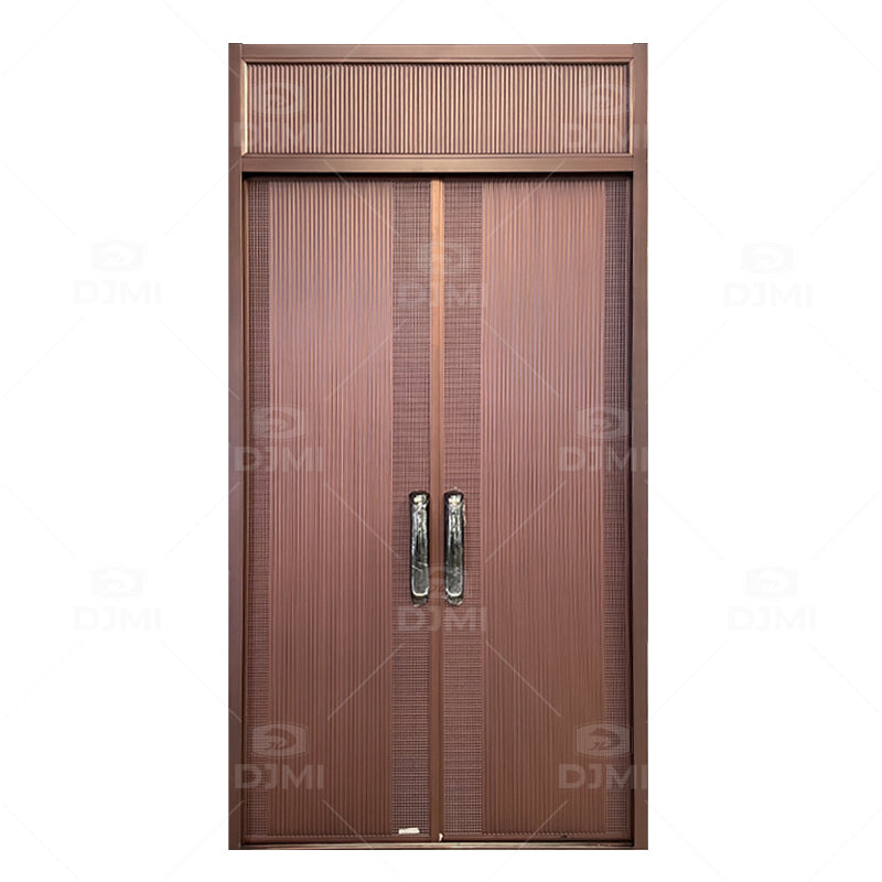 DJMI Luxury Design Steel Armored Doors Outside Modern Exterior Security Door Smart Electronic Front Door