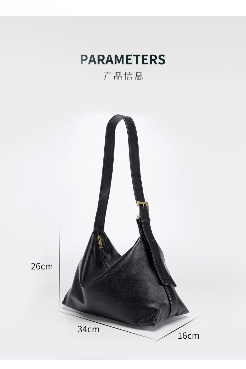 2024New Crossbody Bag Versatile Casual Women's Shoulder Bag Commuting Large Capacity Soft Leather Tote Bag