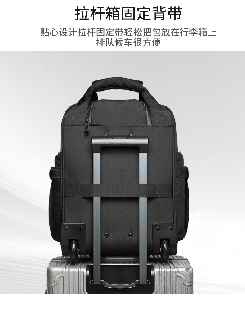Trolley Travel Bag Business Boarding Bag Large Capacity Waterproof Oxford Cloth Multifunctional Handheld Wheeled Travel Bag