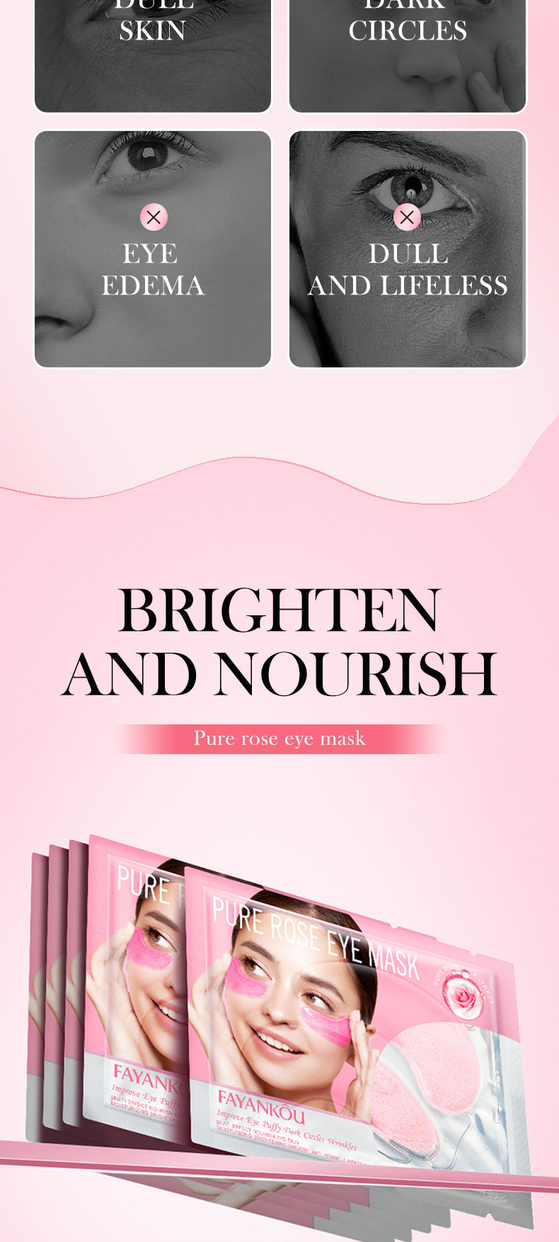 Eye Mask7.9g FAYANKOU24K Golden Aloe Vera Hydrating Nourishing Eye Mask Cross-Border Wholesale