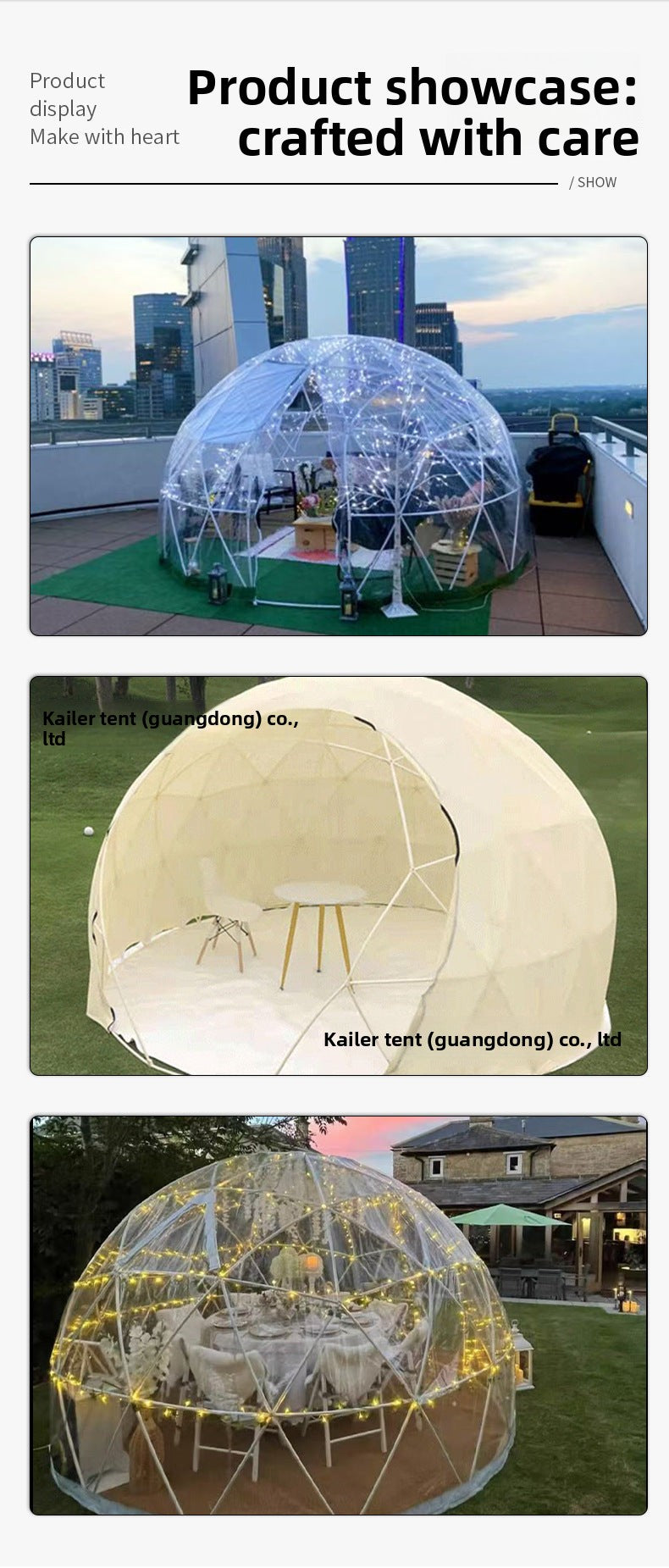 Outdoor Influencer PC Spherical Tent Hotel Dome Homestay Luxury Round Terrace Bubble House Starry Sky Transparent Tent