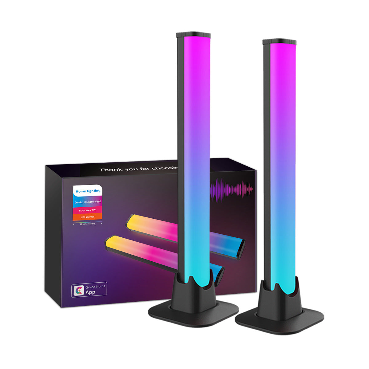Exclusive Supply LED Bluetooth Desktop Lamp USB Computer Ambient Light RGB Magic Color WIFI Intelligent Sound Pickup Ambient Light