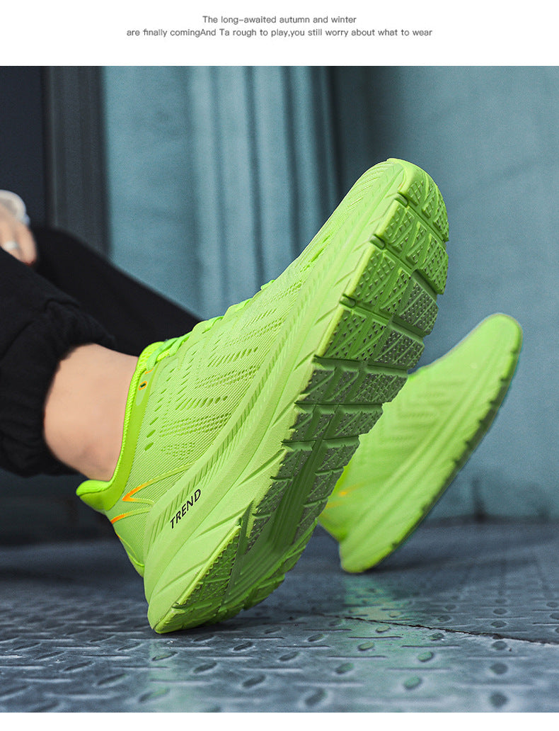 Men's running shoes2025New Breathable Mesh Student Casual Running Youth Shock Absorbing Anti-Slip Sports Shoes