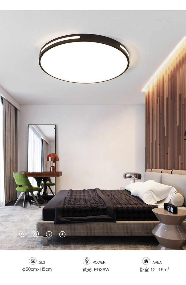 Ultra-thin Modern Minimalist LED Ceiling Lamp Round Bedroom Lighting Living Room Lamp Creative Study Dining Room Balcony Lighting Fixture