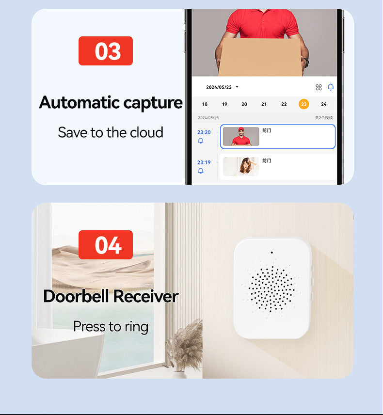 M9Intelligent visual doorbell WiFi Wireless HD Smart Home Intercom Bell Intelligent Security