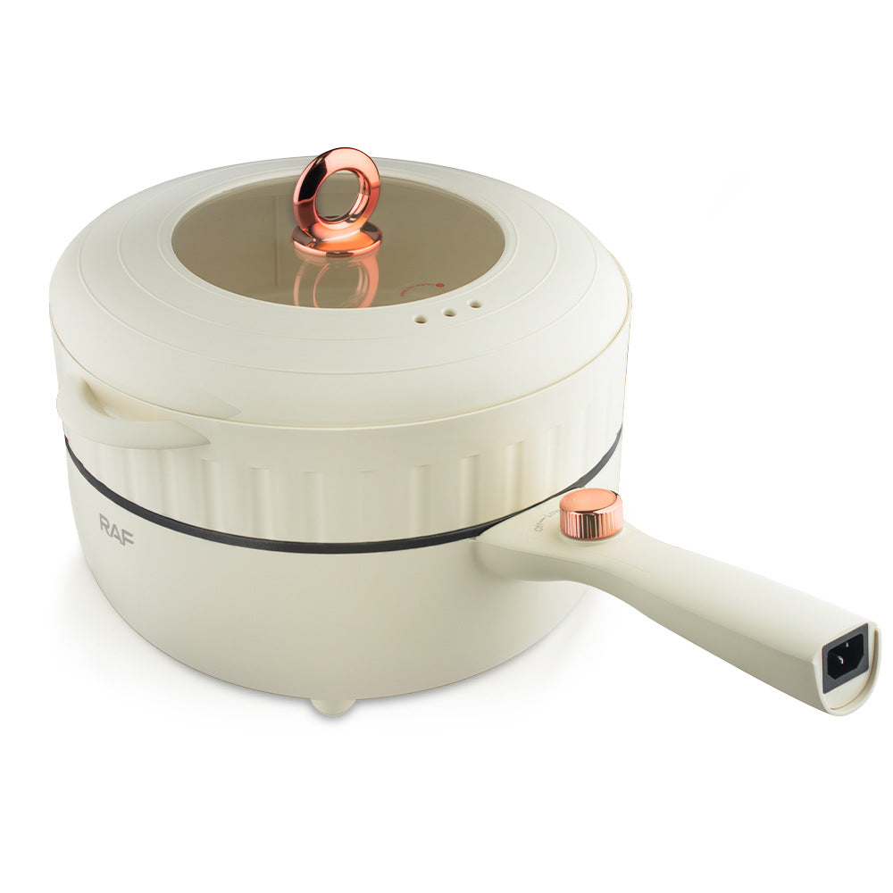 RAF European Standard Multifunctional Electric Frying Pan Household All-in-One Non-Stick Frying Pan Hot Pot Electric Cooking Pot Steamer