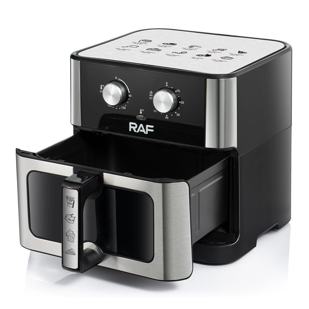 RAF European Standard Household Oil-Free Large Capacity Air Fryer Multi-Functional Smart Oven French Fry Fryer10L