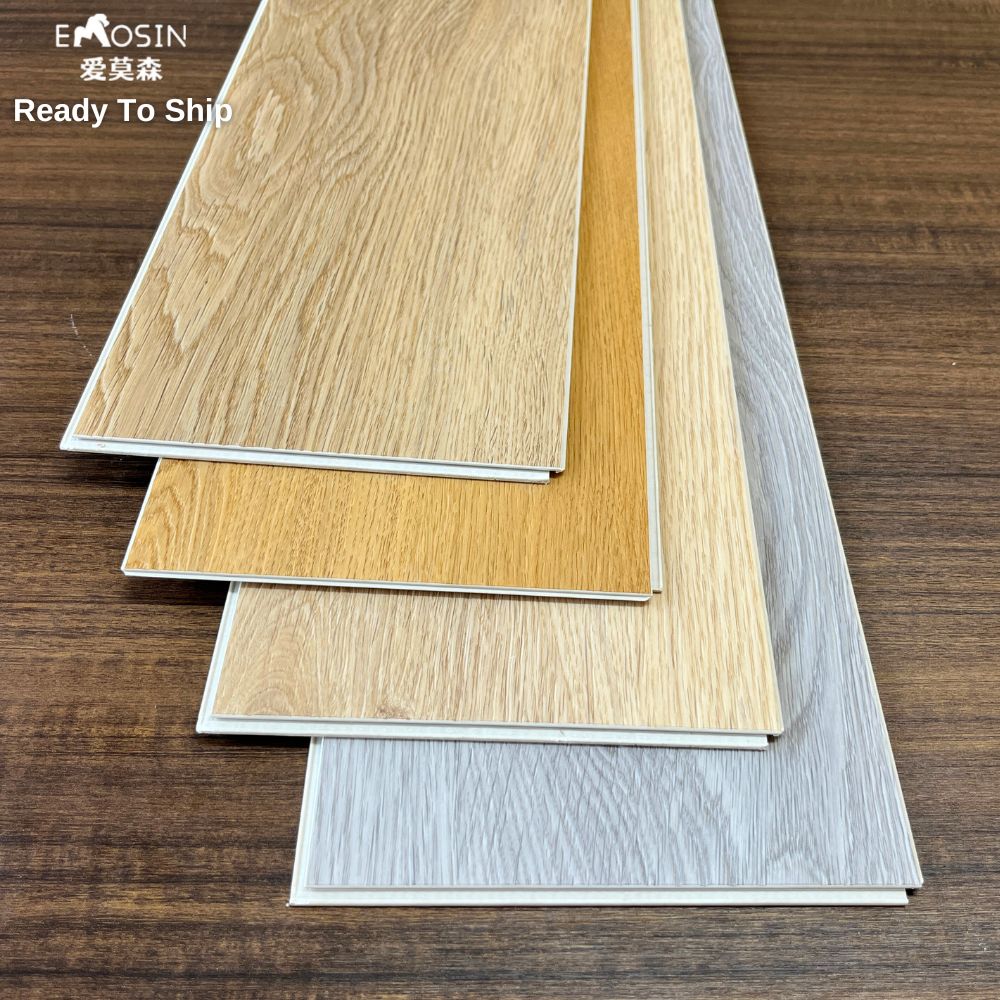 Durable Waterproof Pvc Vinyl Plank Tile Click Lock Padding Back 4mm 5mm 6mm 8mm Spc Flooring with Ixpe Eva Foam Underlay