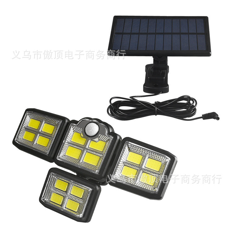 New Solar Wall Light Split Body Sensor Street Light Remote Control Garden Light LED Waterproof Garden Light