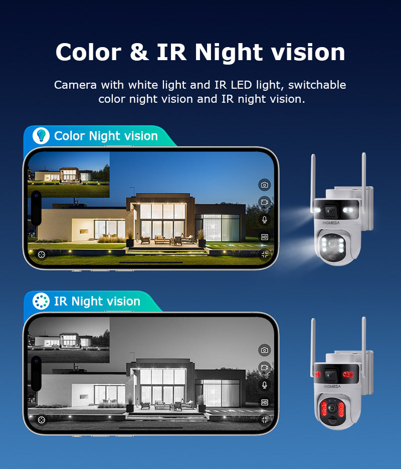 Private Model AOV Solar-powered Binocular Camera4G Outdoor Solar Camera6MP High Definition Wireless Surveillance