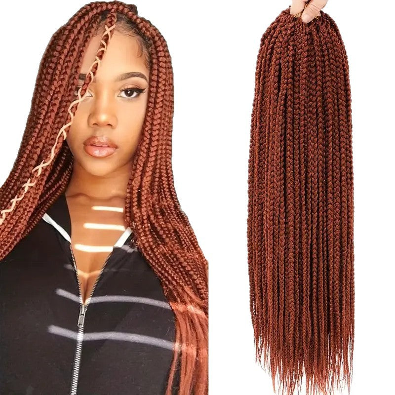 Cross-border Crochet Three-strand Braid Three strand braided synthetic hair extens
