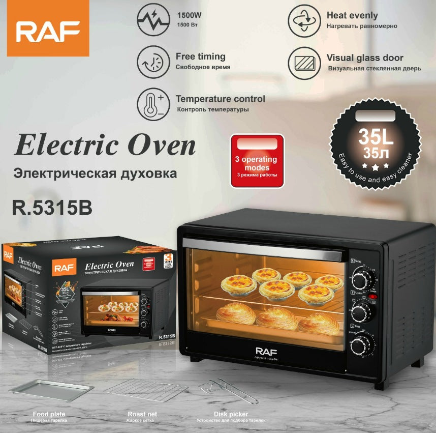 RAF Exclusive Supply European Standard Electric Oven35L Large Capacity Visual Baking Home Intelligent Cake Machine Breakfast Machine
