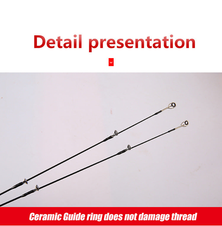 Wholesale Horse Mouth Rod Set ul Ultra-Soft Carbon Lure Rod Ultra-Light Straight Handle Solid Rod Tip Lure Fishing Rod