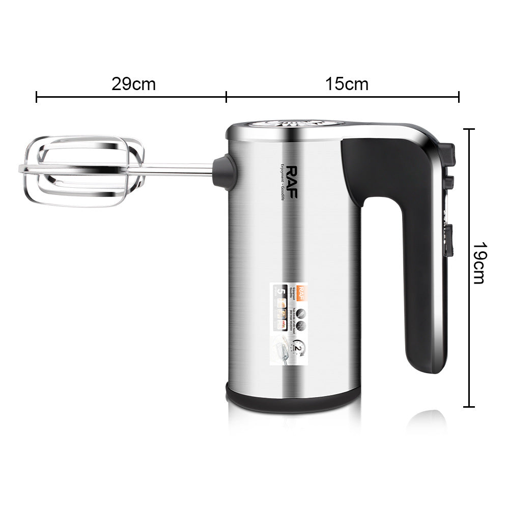 RAF European Standard Fully Automatic Handheld Household Electric Egg Beater Baking High-Power Whisk Cream Mixer