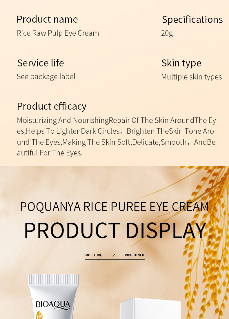 Full English Rice Skincare Set BIOAOUA Rice Puree Series Six-Piece Set Box  Wholesale