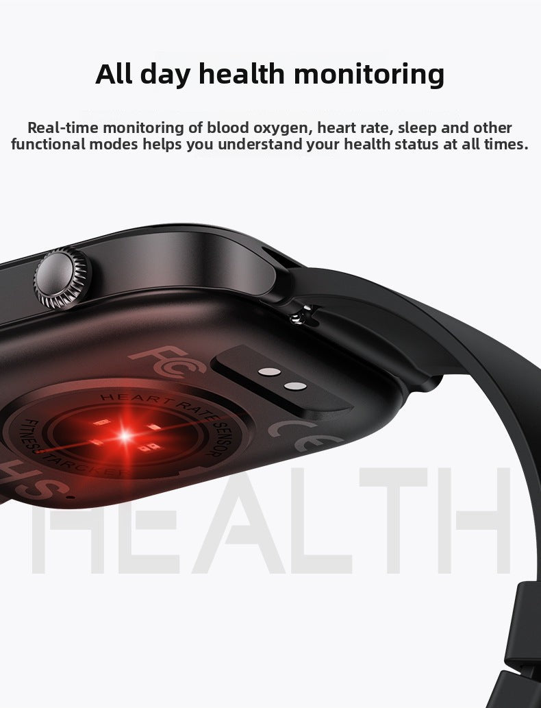 Y7Smart Watch1.85inch Bluetooth call, heart rate, step counting, sleep monitoring IP68Deep Waterproof Three-Proof