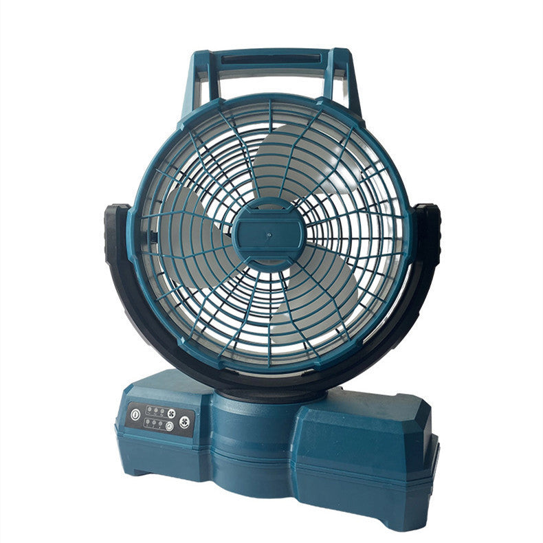 MT Lithium Battery Fan Rechargeable Dual-use Home Car Outdoor Portable Three-speed Shaking Head Floor Fan Wholesale