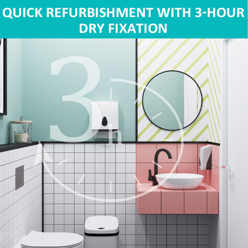 Water-Based Tile Paint Bathroom Floor Tile Color Change Renovation Coating Toilet Glass Wear-Resistant Waterproof Paint Matte