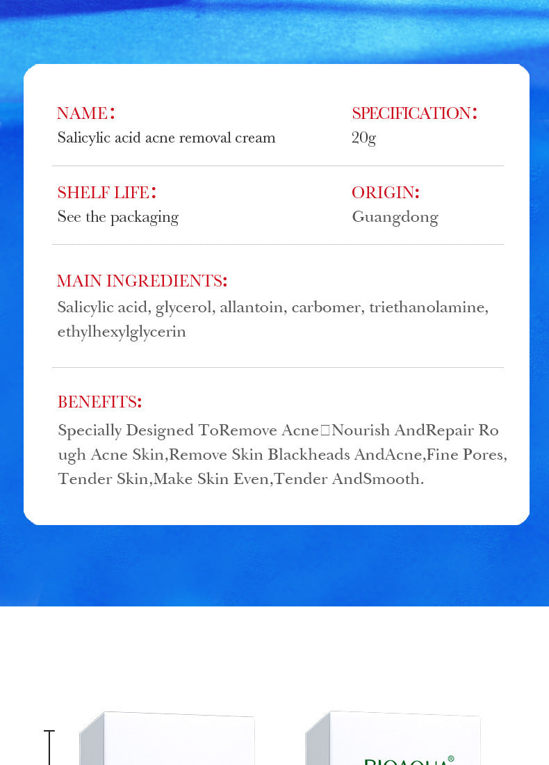 Salicylic Acid Series  BIOAOUA Pore Minimizing and Acne-Removing Mask   Factory Direct Sales