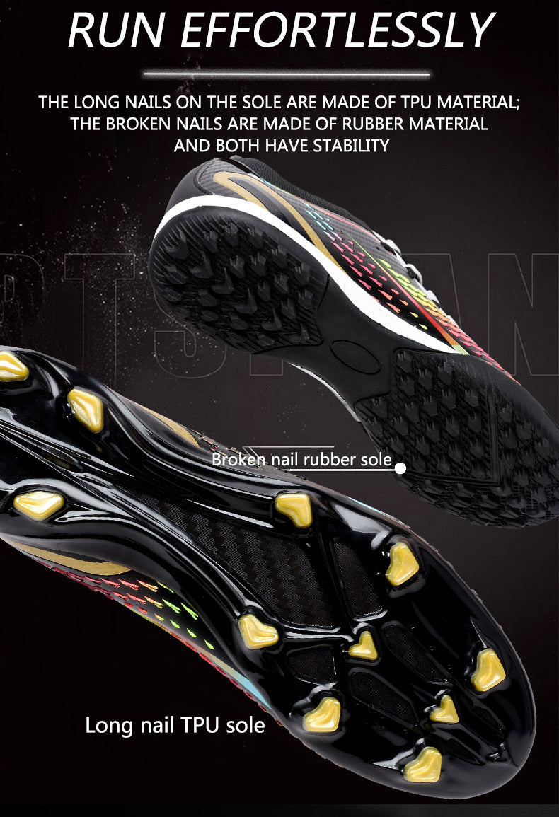 New Style Spike Soccer Shoes for Men, Students, Adults, Grass Training Long Spike Non-Slip Professional Competition Football Shoes