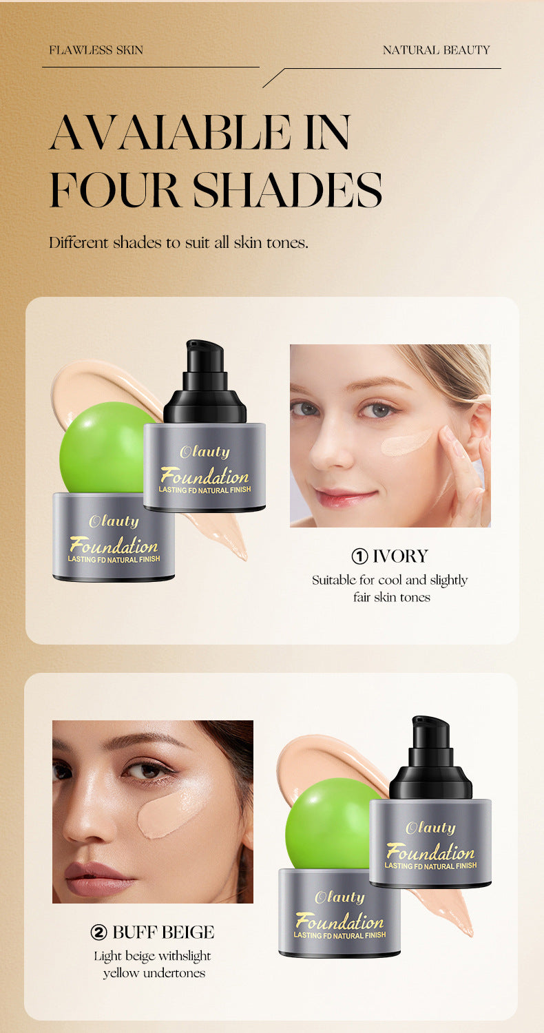 Olauty American Long-lasting Waterproof Foundation for Spot and Acne Coverage30g Packaged version