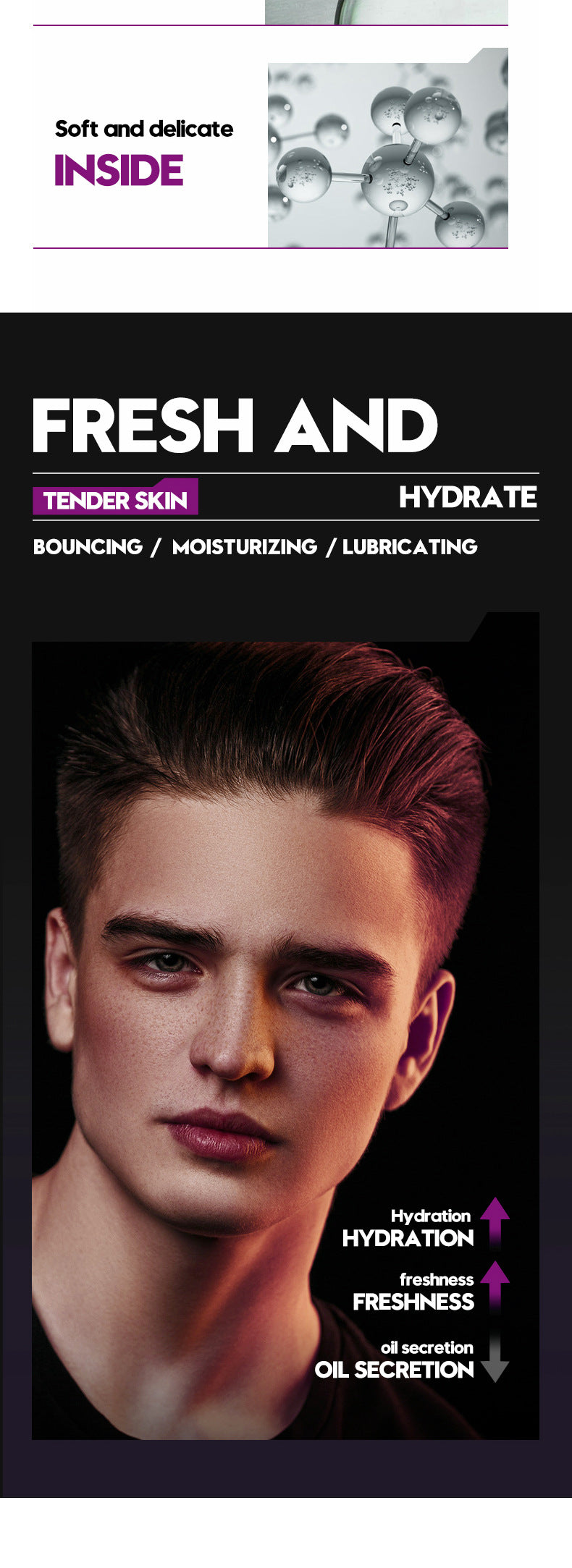 Men's lotion SADOER Cool and Refreshing Men's Vaseline Hydrating Toner Lotion Cross-Border Wholesale