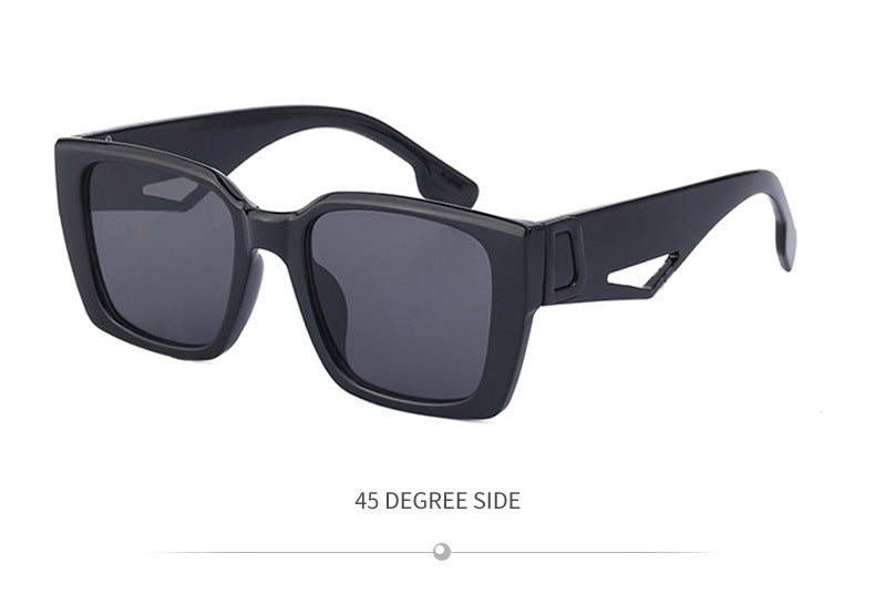 2025New Sunglasses for Women Trendy New European and American Fashion Chain Square Frame Sunglasses for Women Necklace Pendant sunglasses