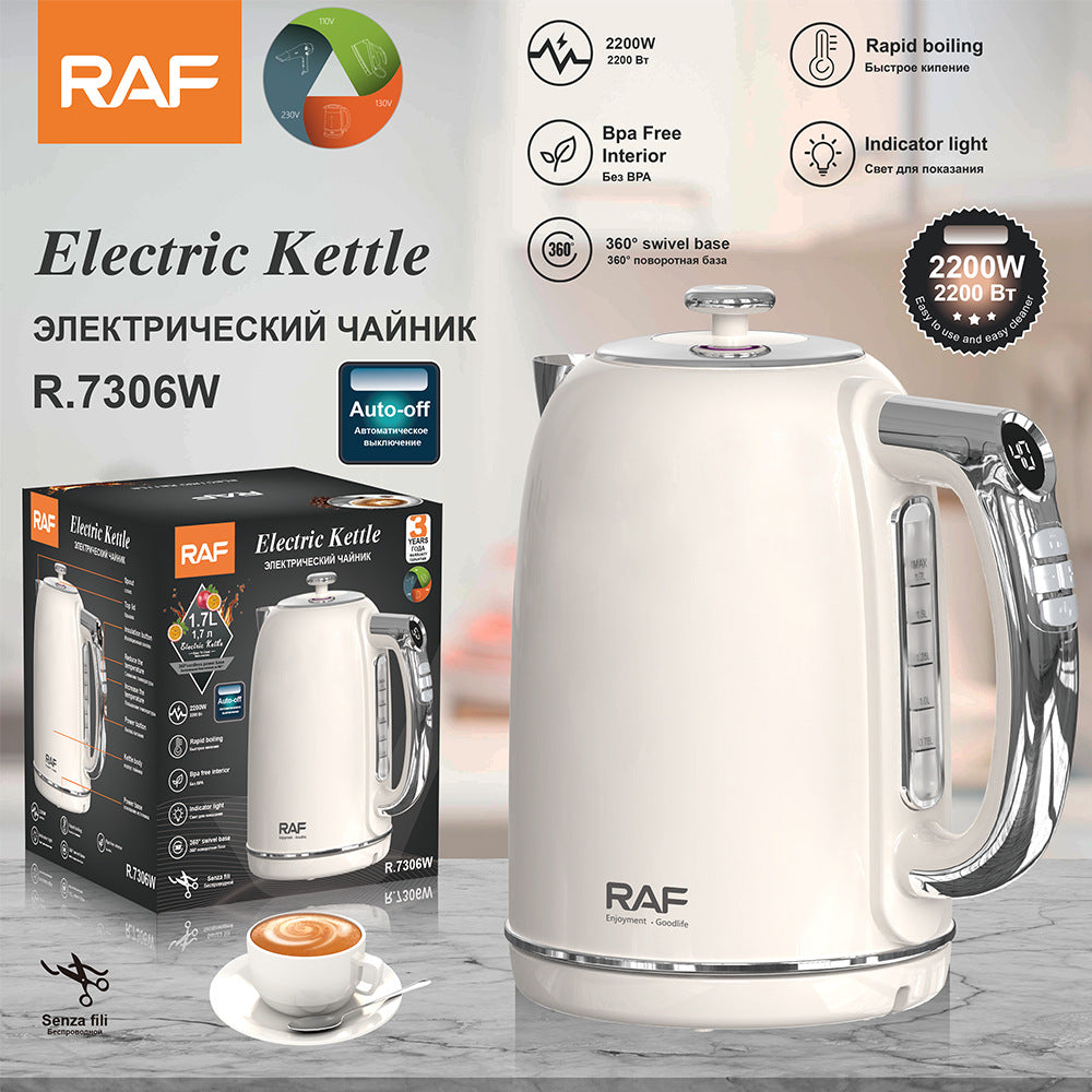 RAF Special for Kitchen Kettle Fast Electric Kettle Health Kettle Double-layer Intelligent Display Kettle R.7306