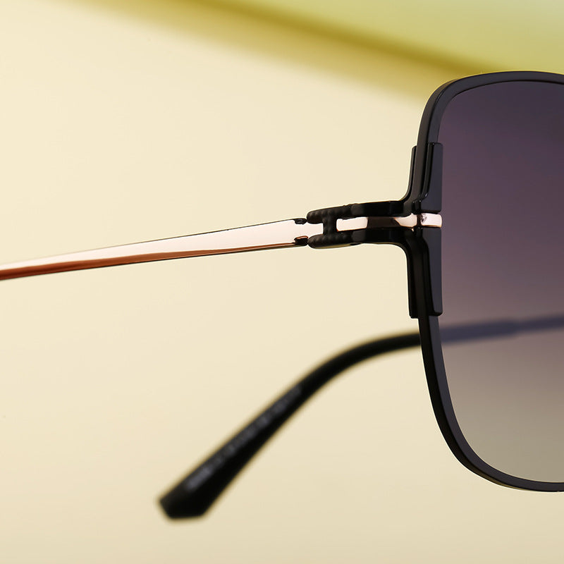 2025New European and American Fashion Square Frame Polarized Sunglasses for Women High-end Outdoor Sun Protection Sunglasses Wholesale