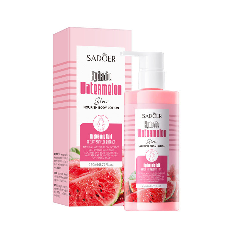 Full English Watermelon Niacinamide Six-Piece Set SADOER Moisturizing and Hydrating Set Box  Wholesale