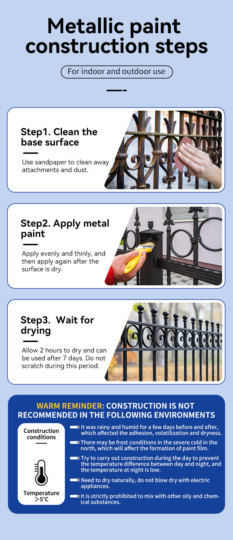 Water-based Anti-rust Paint Metal Paint Rust-free Iron Rust Metal Paint Color Steel Tile Renovation Rust Fixing Agent Multi-color Metal Paint