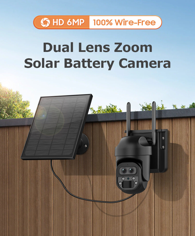 4G Solar Camera Camera12High Magnification Low Power Consumption Surveillance600Wanquan Color Camera Outdoor Waterproof