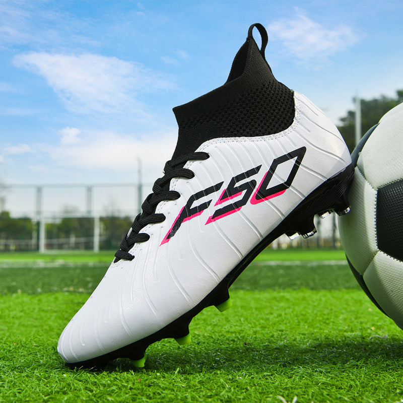 Manufacturer's New Football Shoes with Broken Nails for Men TF Long Spike Football Training Shoes Rubber Short Spike Large Size Student Football Shoes