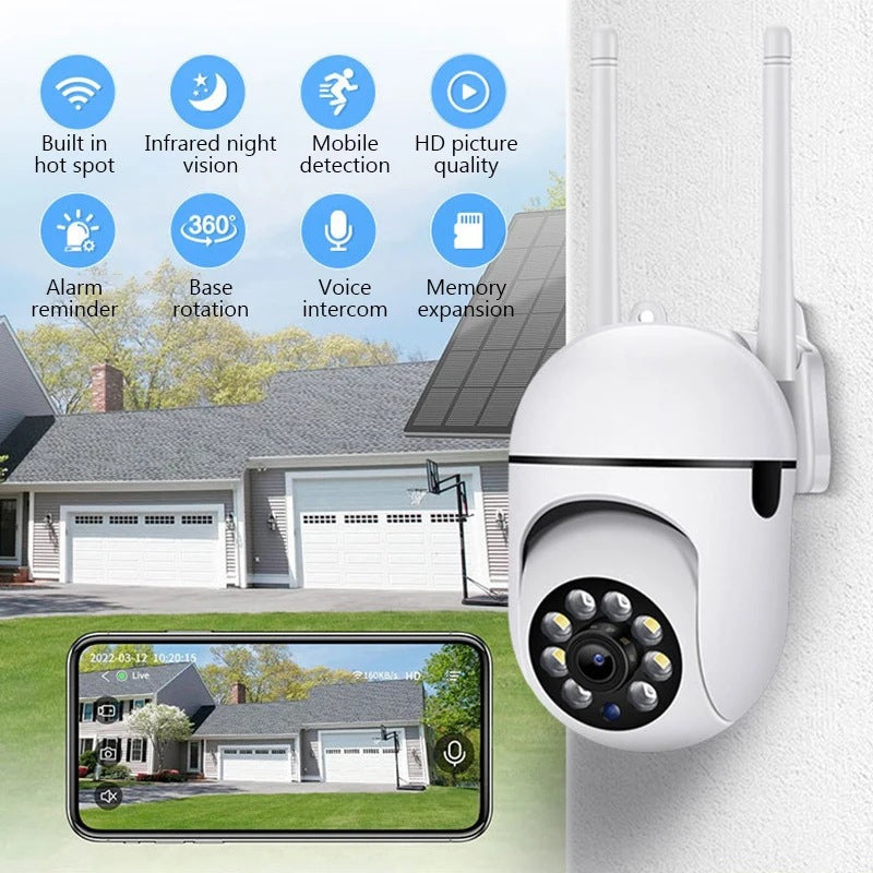 Minions Surveillance Dome Camera Factory direct sales dual antenna mount wireless camera for indoor home use WiFi Ball Machine
