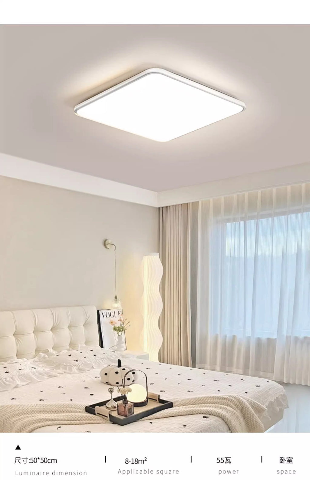 Zhongshan Full Spectrum Eye Protection Living Room Lamp Seamless Ceiling Light Modern Simple Elegant Lighting Three-Color Whole House Combination